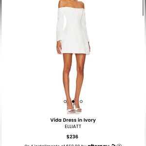 Revolve Elliatt Vida Dress in Ivory